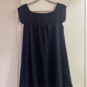 Elegant Navy Blue Lace women's Dress